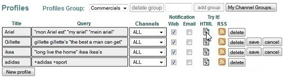 Create a new profile