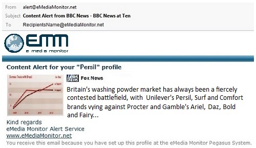 Example: automated content alert