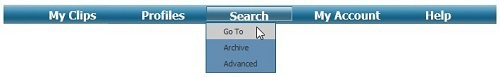 Select "Search" - "Go To" from the menu bar