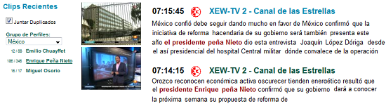 Vea los Clips Recientes de un perfil